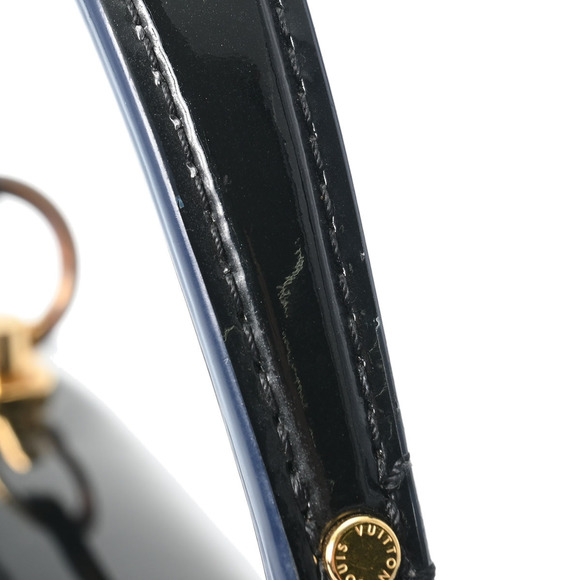 Louis Vuitton Cherry Wood Pm Leather Handbag Black - Picture 4 of 12